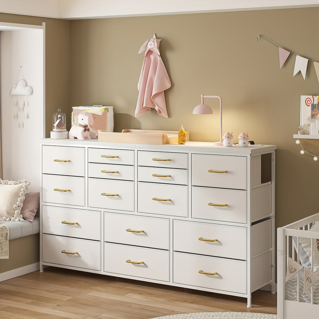 fabric drawer storage cabinet 16 drawers long black wood