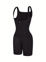 women 2in 1 adjust hooks abdomen trimmer control shapewear