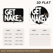 1  bathroom mat printed   text soft durable flannel