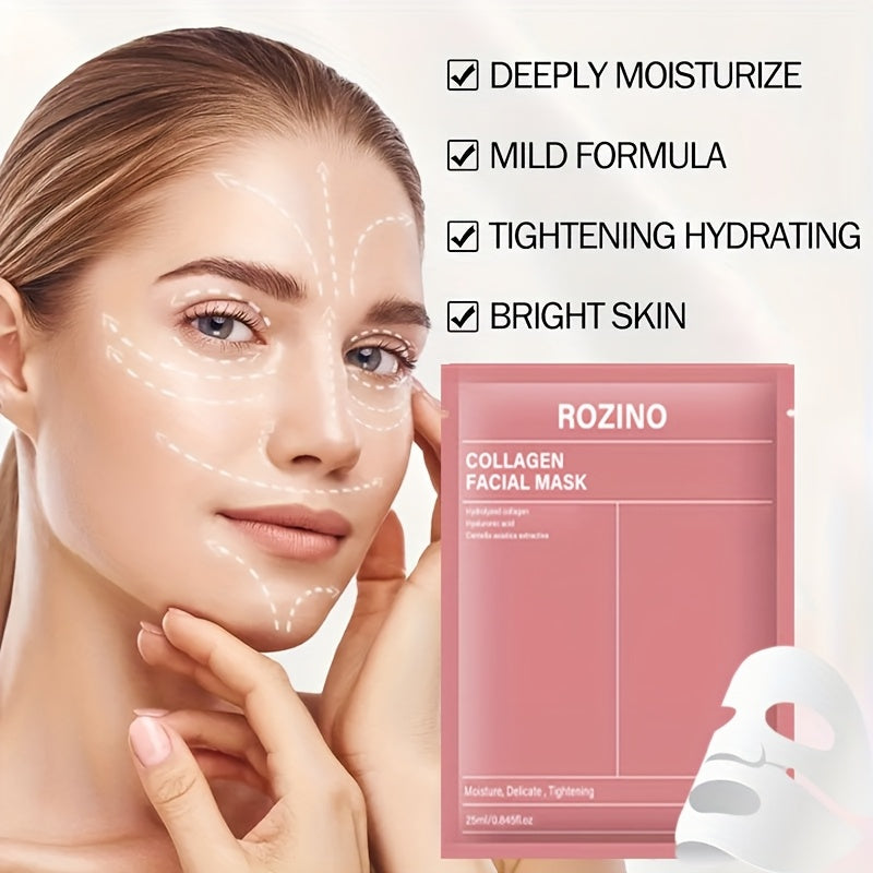 5pcs collagen mask moisturizing hydrating firming skin