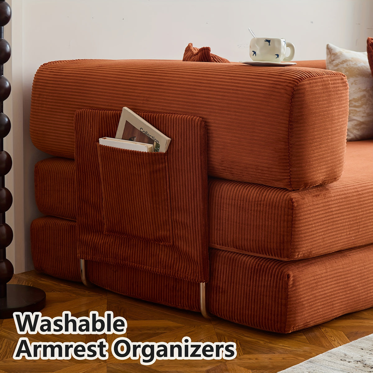 bed foam mattress corduroy upholstery