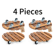 heavy duty iron wheeled plant caddy 4 pack 13 4in rolling