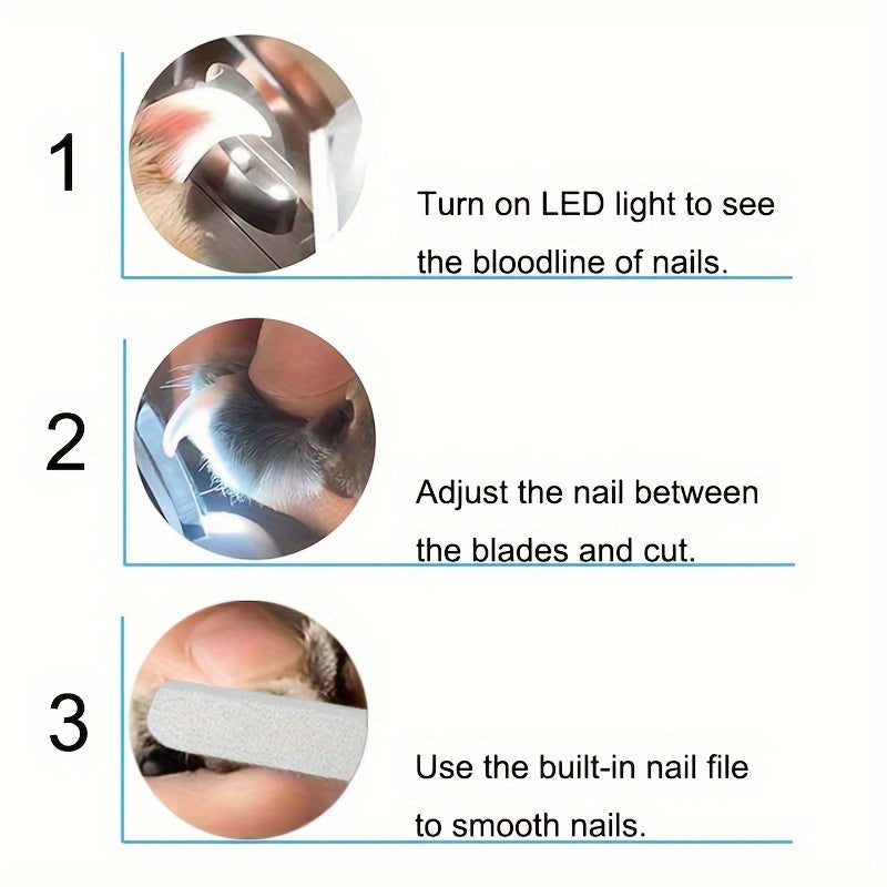 led pet nail clippers cat nail clippers dog nail clippers