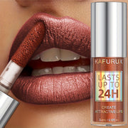 natural shiny sparkle reddish brown lip glaze vibrant colors