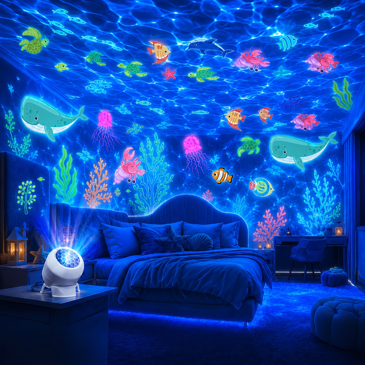 1   projection night light led decorative