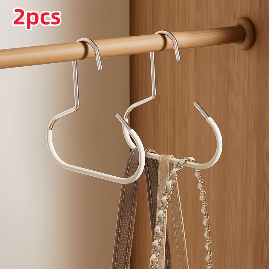 2pcs simple hat storage hooks metal material scarf