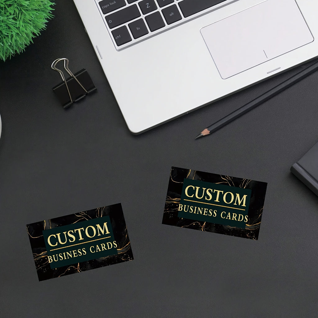 customizable double sided printed business cards simple