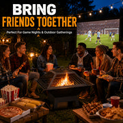 portable 4 in 1 wood burning fire pit removable cooking
