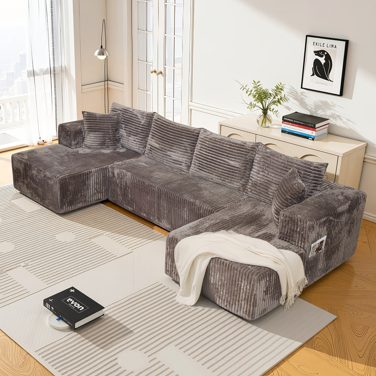 210 inch large u shaped modular sectional sofa suitable
