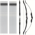 57 inch recurve bow arrow set featuring a 30lbs 40lbs