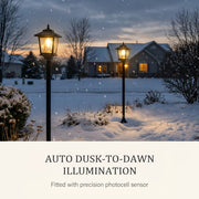 solar lamp post light 2pcs solar lamp post light 63 aluminum