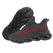 powjidy mens plus size custom sneakers name logo pet photo