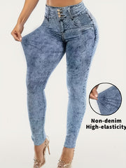printed leggings not   denim fabric elegant womens fitted