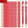 customized 70pcs personalized text liquid ink rollerball