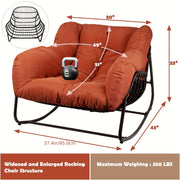 papasan rocking chair outdoor weather wicker papasan patio