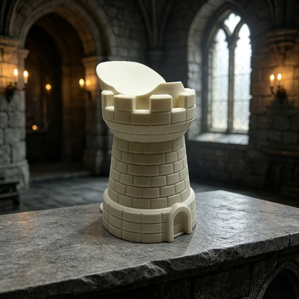 castle shaped game controller storage stand creative desktop