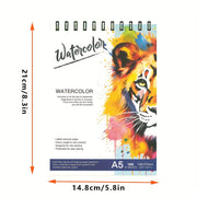 large spiral bound watercolor sketchbook a5 size high