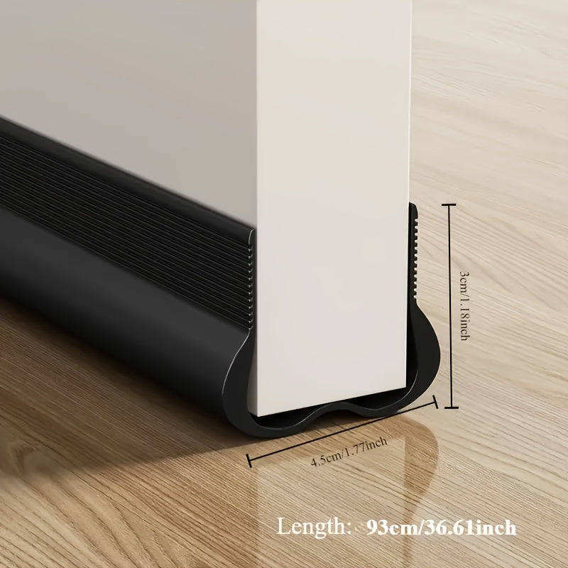 1pc adjustable soft rubber door draft stopper windproof