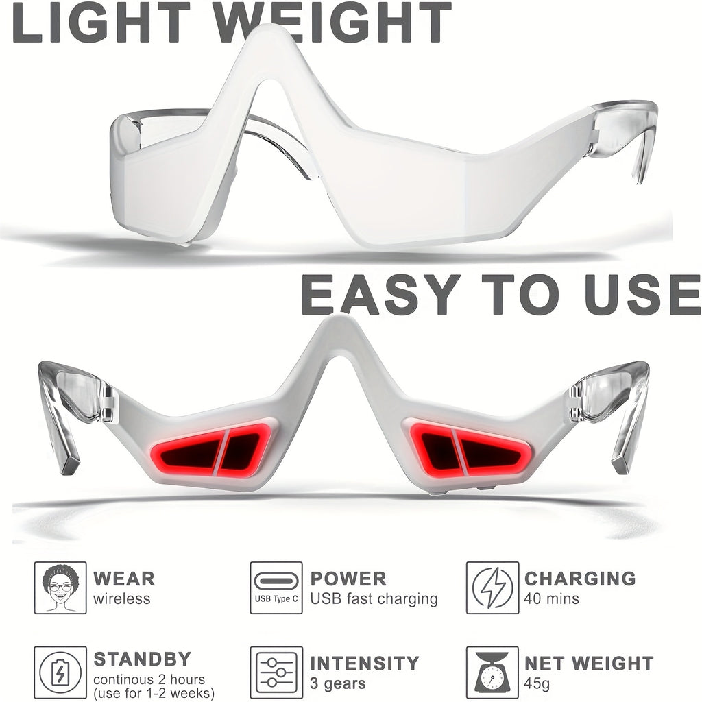 eye red light relax device red light relax