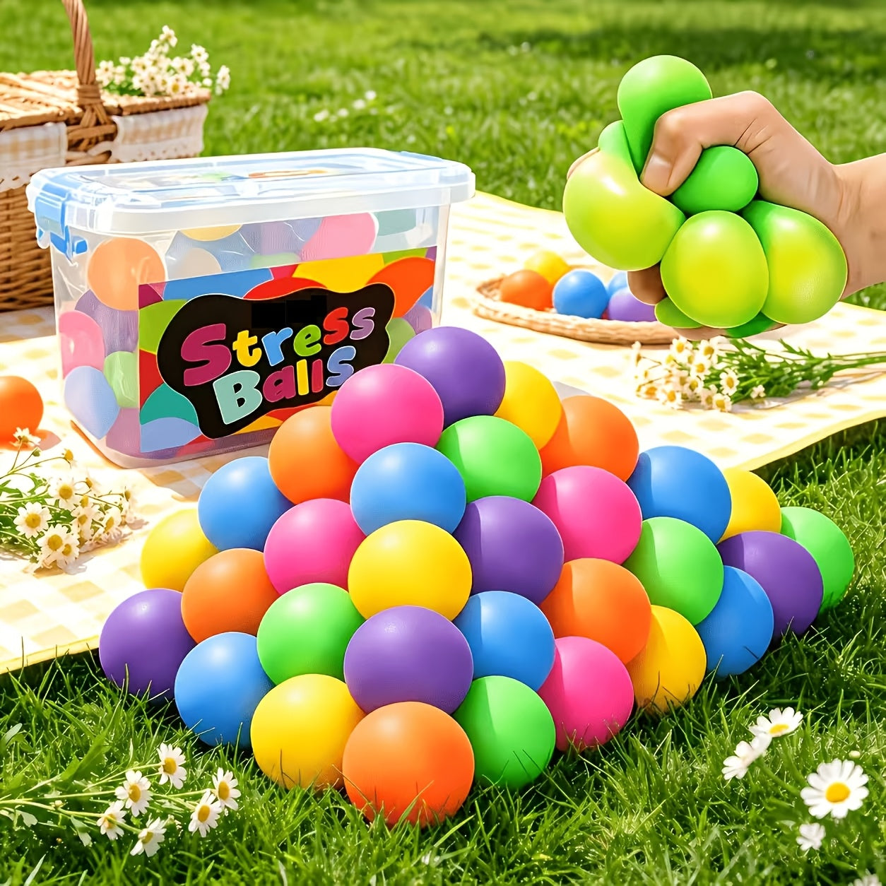 9pcs multi item party favor packs random color squeezable