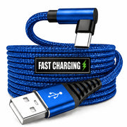 usb right angle type c data cable supports fast charging