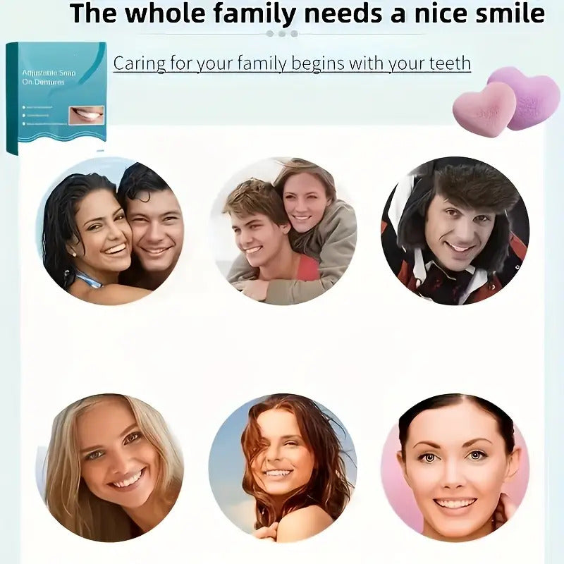 adjustable snap cosmetic teeth veneers flexible comfortable