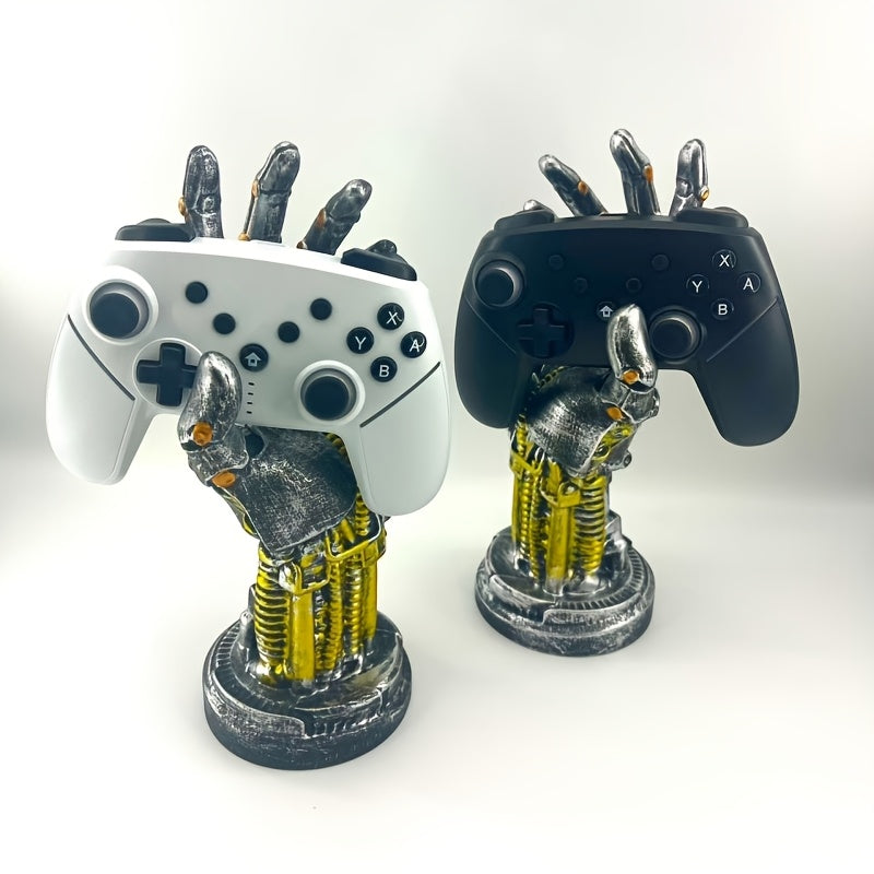 1pc unique   cyberpunk mechanical arm statue futuristic