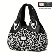 leopard print small handbag personality light luxury soft