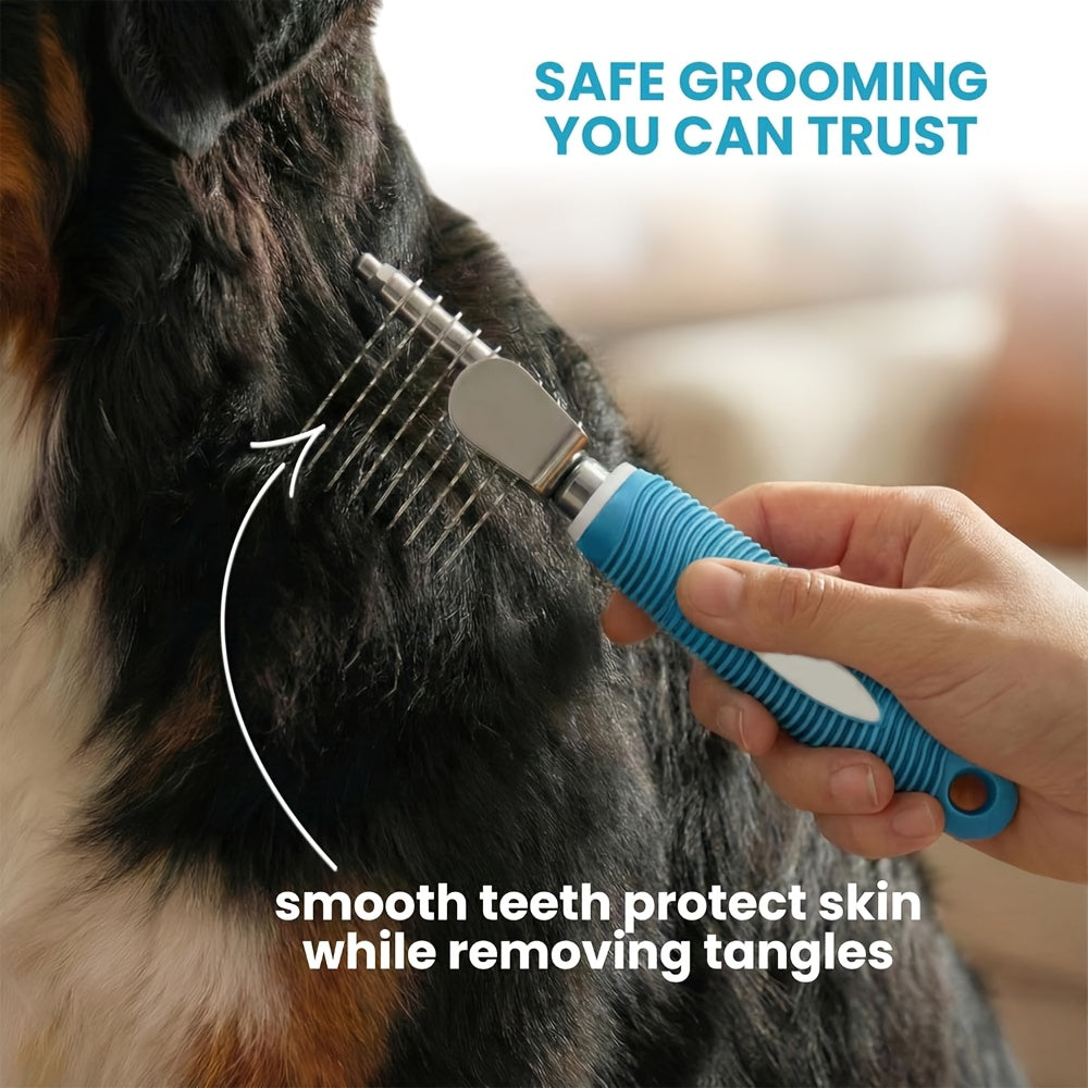 dematting comb dogs cats pet grooming brush rounded