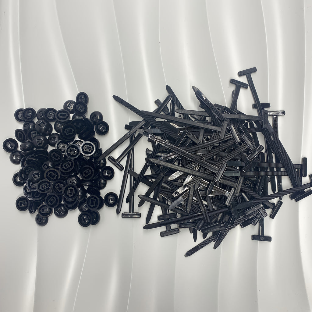 20 sets 110 sets durable self locking nylon cable ties black