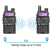 set 2   5w high power dual band two way wireless
