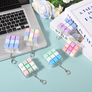 random color 9 key thumb piano keychain compact elegant