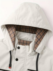 new mens multi pocket cargo jacket mens outdoor windbreaker