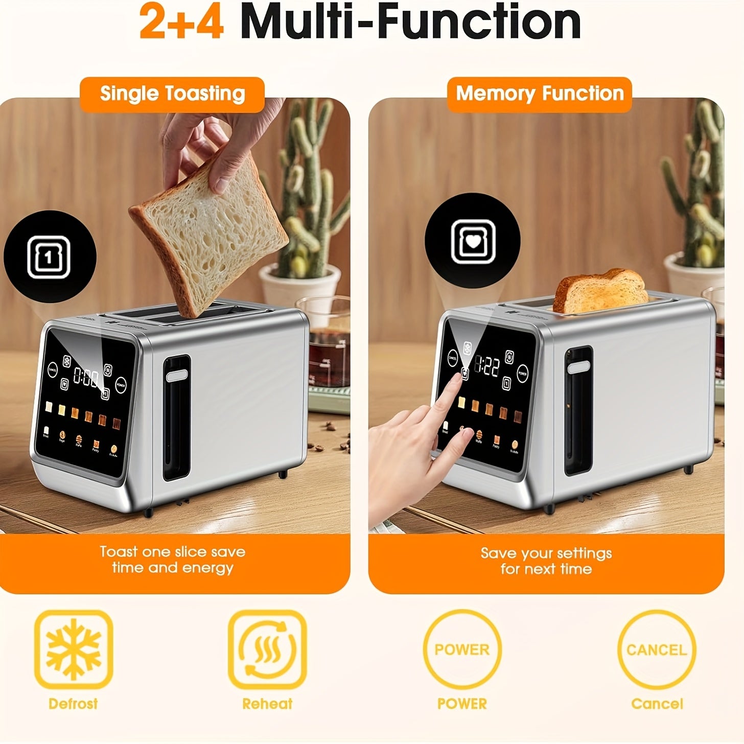toaster 2   stainless steel