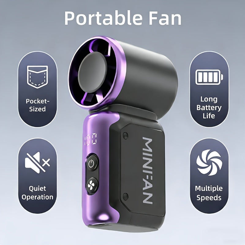 2026 new mini handheld portable quiet bladeless fan usb