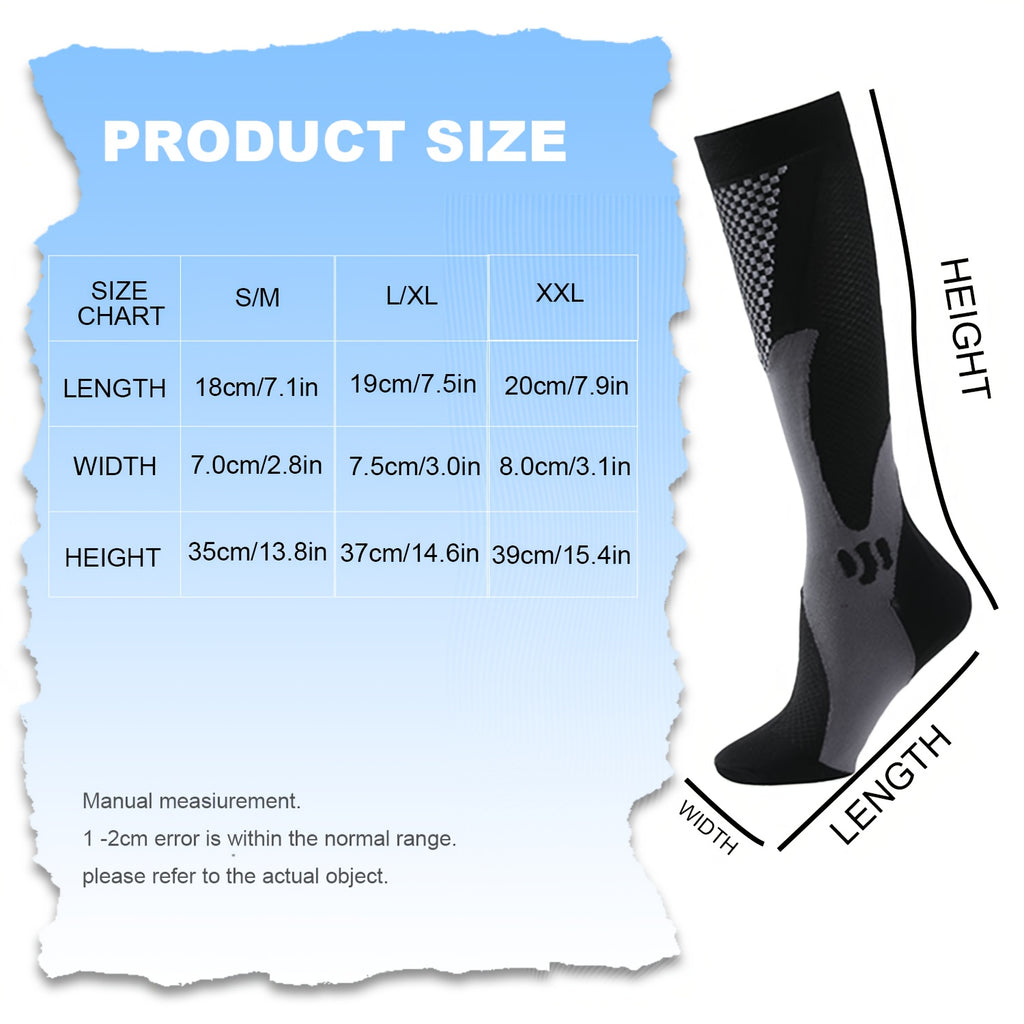 3 pairs compression socks women men compression stockings