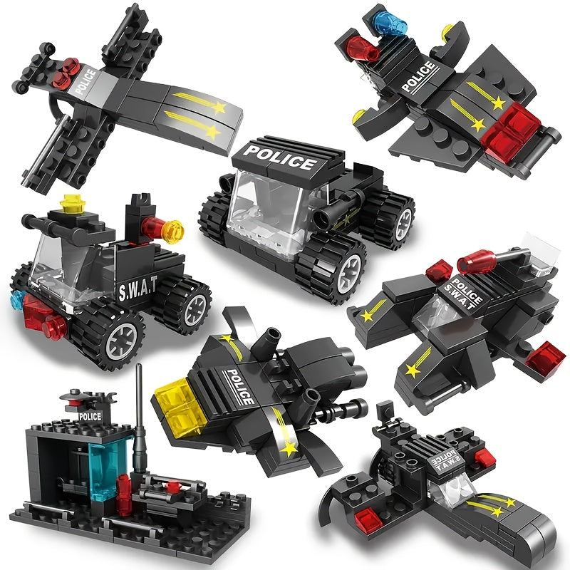 315pcs   vehicle building blocks swat robot car