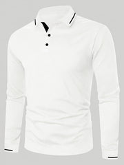 mens fashion long sleeve   shirt casual golf wear