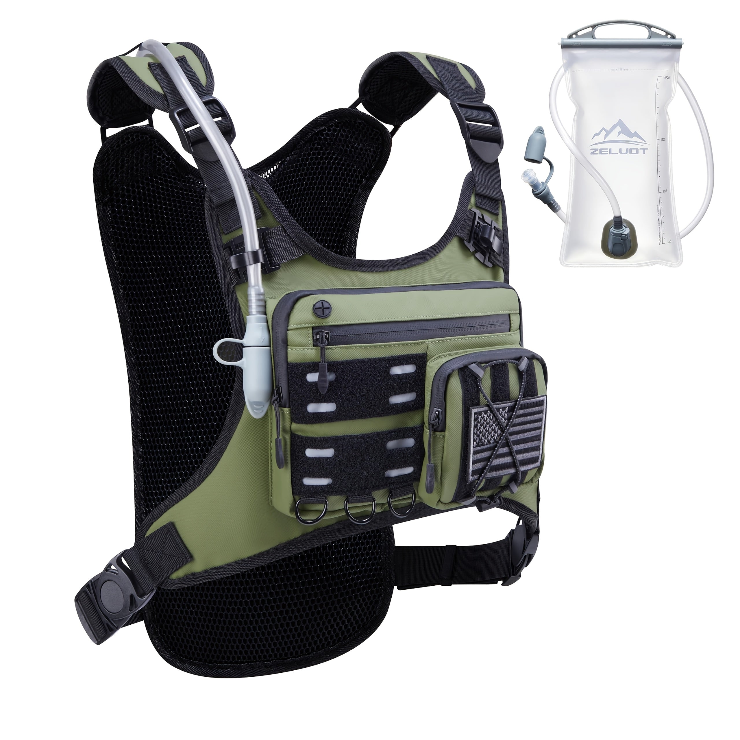 running vest 3l water bladder lightweight adjustable chest