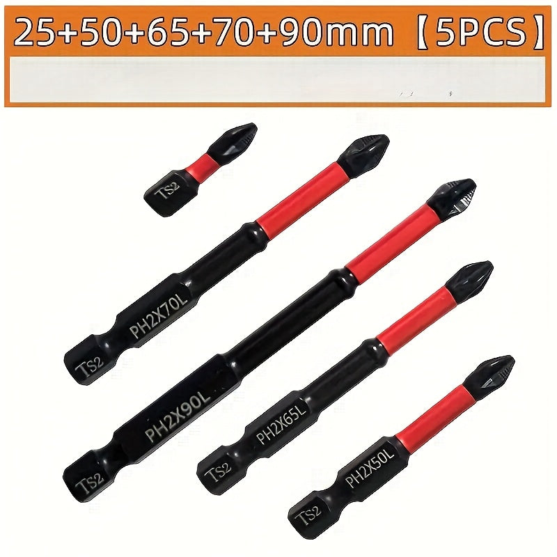 5pcs set magnetic anti slip drill bit set 5pcs suitable