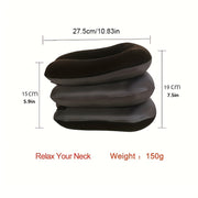 three layer inflatable u shaped neck pillow flexible neck
