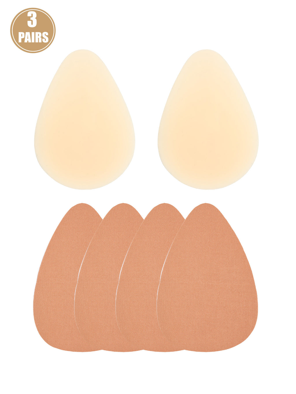 3 pairs minimalist invisible breast lift covers plus size