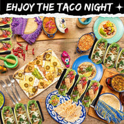 set 3 black taco holders made sturdy pp material featuring