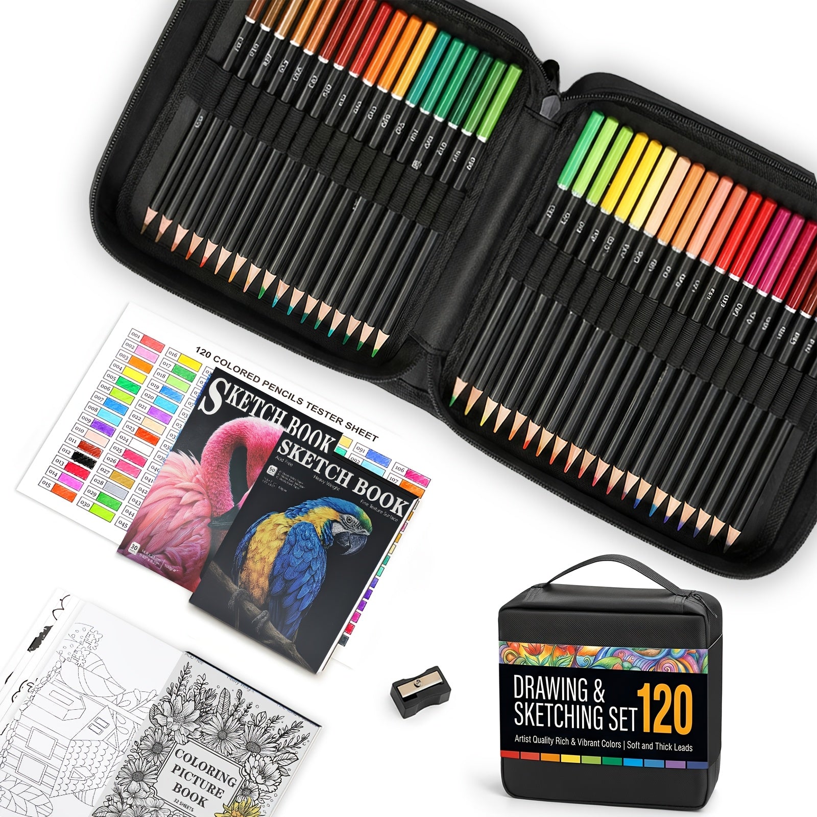 back school art supplies 120 colors colored pencils set