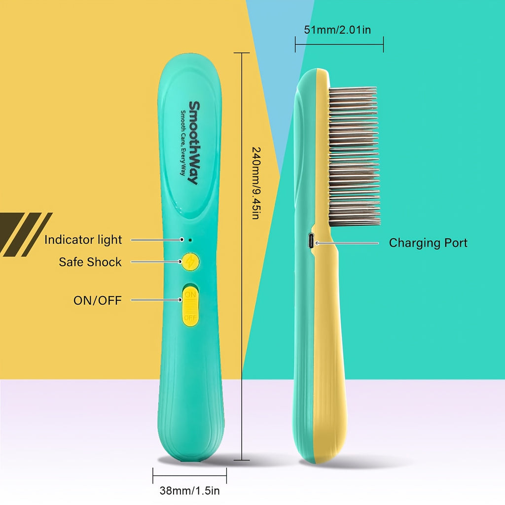 professional 3 row tick flea comb dogs cats stainless steel