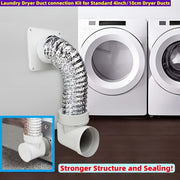 laundry dryer duct connection kit suitable standard 4inch