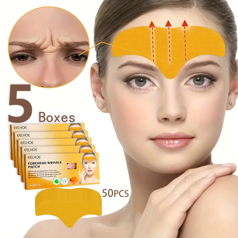 pack 5 boxes collagen infusion forehead eye wrinkle patches