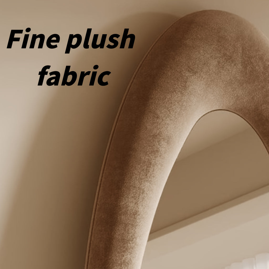 irregular   full length mirror safe rounded