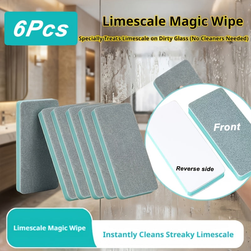 6pcs glass limescale magic cleaning brush set home use