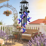 hummingbird wind chimes outside deep tone memorial